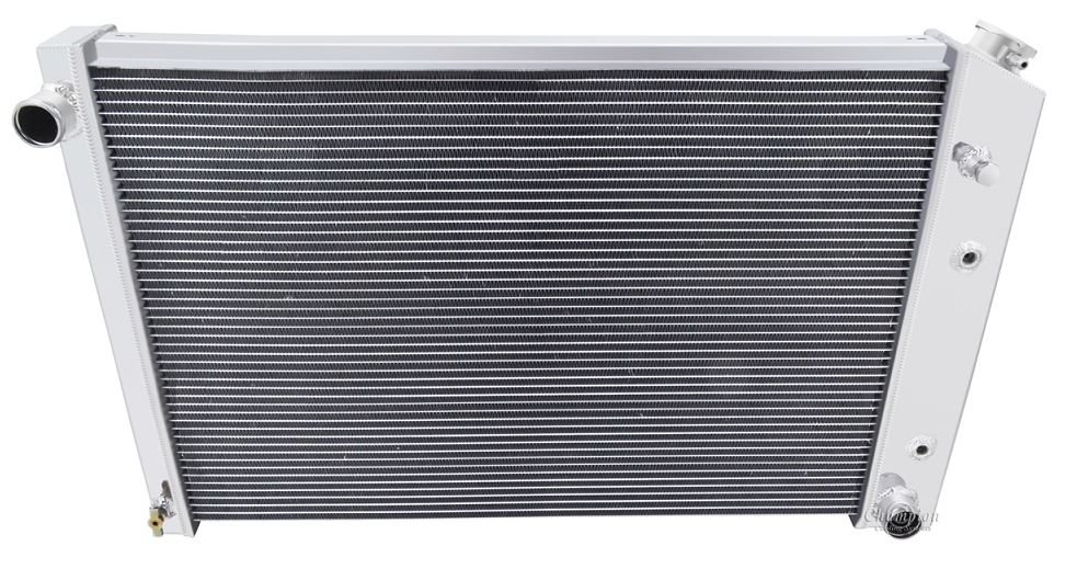 73-80 Chevy/GMC Truck Aluminum 1" 2-Core Radiator with Transmission Cooler