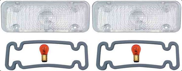 1971-1972 Parklight lens Kit Clear - Chevy