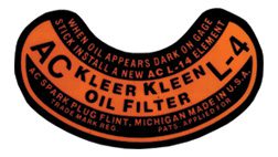 1947-1954 AC Oil Canister Decal - GM Truck