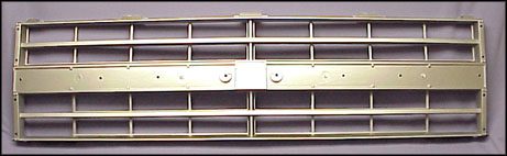 1985-1987 Inner Grille For Dual Headlight Style Reproduction Silver - GM Truck