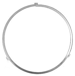 1955-1957 Chevrolet & GMC Truck Headlight Bulb Retaining Ring - 7"