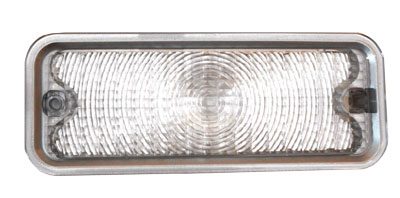 1975-1980 Parklight Lens Original Clear with Silver Edge Left - Chevy/GMC