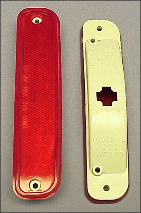 1973-1980 Side Marker Standard Original Style Rear Right/Left Red - Chevy/GMC Truck