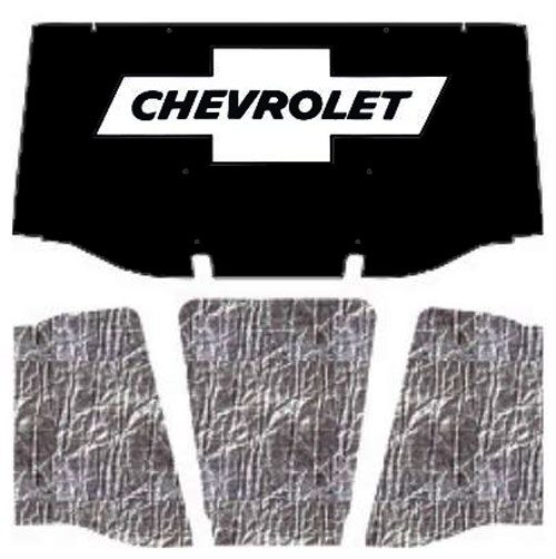 1969-72 Chevrolet Truck Under Hood Cover-with G-010 Bowtie Chev AcoustiHood Kit