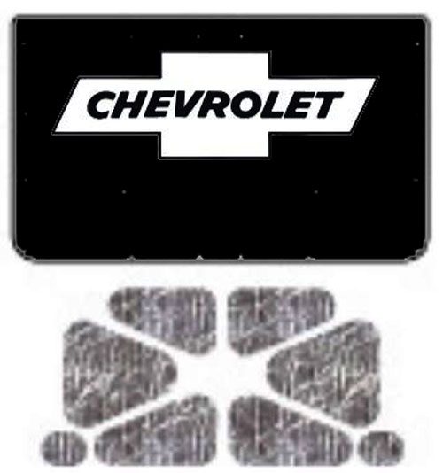 1973-80 Chevrolet Truck Under Hood Cover-One Piece-with G-047 Bowtie Chev AcoustiHood Kit