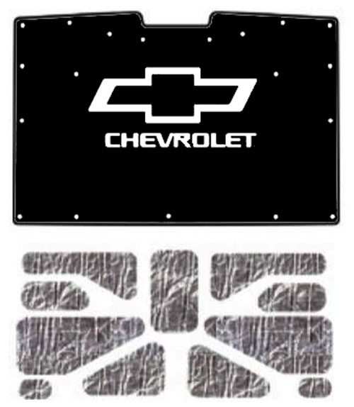 1981-87 Chevrolet Truck Under Hood Cover-with G-047 Bowtie Chev AcoustiHood Kit