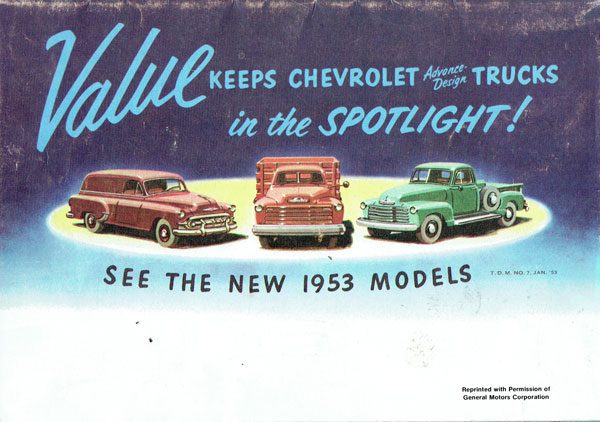 1953 Owner's Manual - Chevrolet Truck