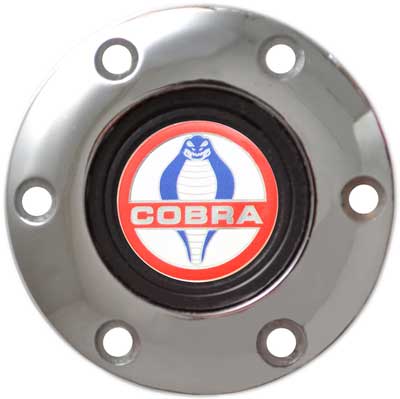 VOLANTE HORN CAP EMBLEM S6 COBRA CHROME