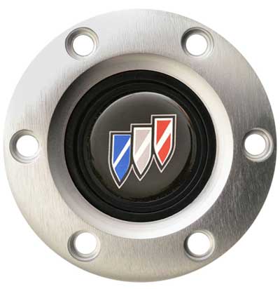 VOLANTE HORN CAP EMBLEM S6 BUICK BRUSHED