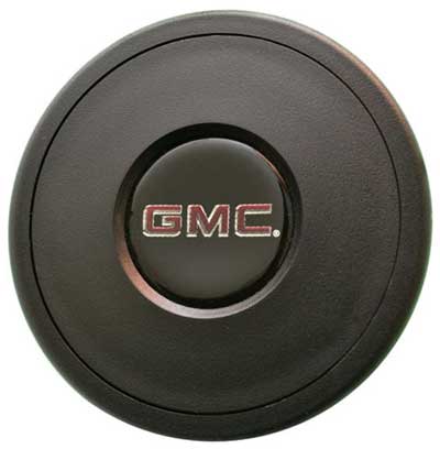 VOLANTE HORN CAP/EMBLEM S6 GMC BLACK