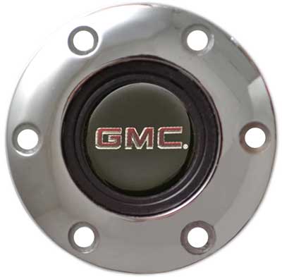 VOLANTE HORN CAP EMBLEM S6 GMC CHROME