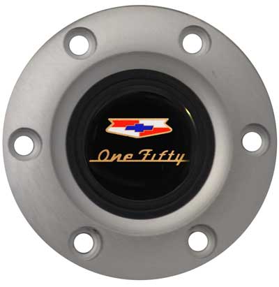VOLANTE HORN CAP/EMBLEM S6 CHEVY 150 BRUSHED