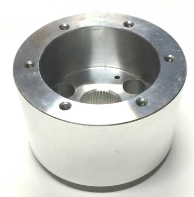ST HUB 6 BOLT VW 59/73 SILVER BILLET