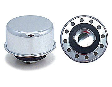 Valve Cover Breather Cap, Chrom